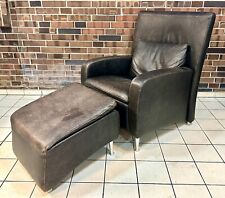 TV Sessel Ledersessel Relaxsessel Sessel mit Hocker Leder Modern Hochwertig