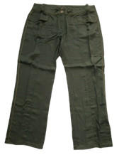 Sheego Damen Hose Khaki große Größen Stoffhose Cargo Krempelhose Gerade 