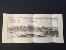 HALLE - KUPFERSTICH MERIAN 1644 - 64x30 cm !! - FAKSIMILE 1966 - TOP !!