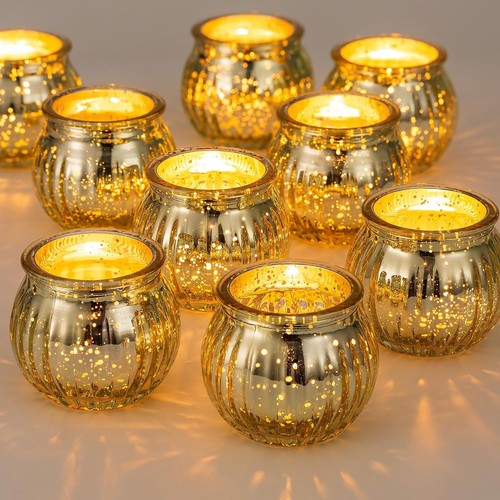 Teelichtgläser gold - teelichtgläser,