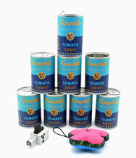 8x Kidrobot Andy Warhol Campbell's Soup Can * Extremely Rare Flower included