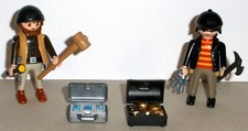 ♛ playmobil - Sammlungsauflösung - POLIZEI - 2 Einbrecher mit ihrer Beute ♛