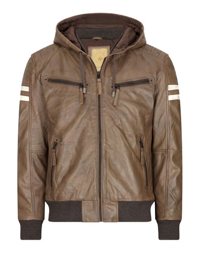 Herren echtleder bomberjacke - herren,