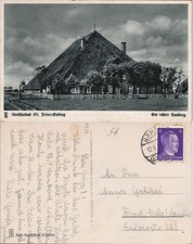 Ansichtskarte St. Peter-Ording Ein echter Hauberg 1942