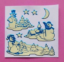 Stickeralbum Sticker Vintage 90er Jahre ZDesign Z Design Glow In The Dark Winter