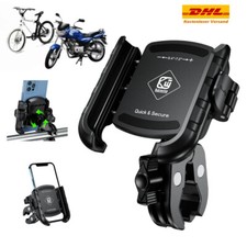 360° Fahrrad Motorrad Handy Halterung Wasserdicht Smartphone Halter bis 7,2 Zoll