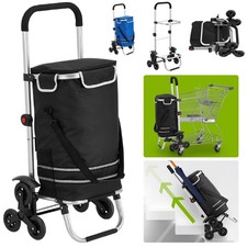 Einkaufstrolley Treppensteiger 56L Klappbar Einkaufswagen Tragetasche Trolley