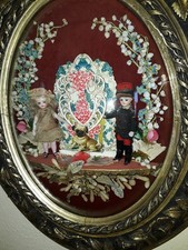 Diarama-UNIKAT-französisches Mignonetten-Pärchen,Glasaugen