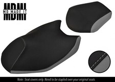 PASST ZU YAMAHA AEROX YQ 50 14-16 MASSGEFERTIGTES VINYL-SITZBEZUG-SET SCHWARZ & GRAU
