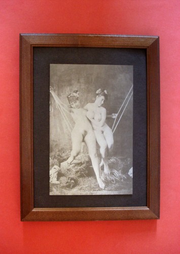 Vintage postkarte nude - postkarte,