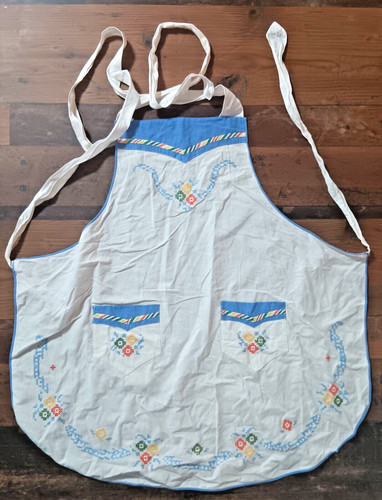 Umbindeschürze retro weiß - umbindeschürze,
