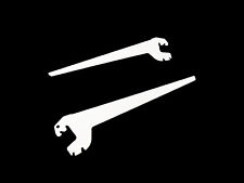 Winkelkonsole 10x Glasbodenhalter 27 cm Tego Glasboden Bodenhalter weiß Regale