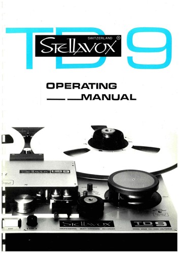 Stellavox manual - 1,