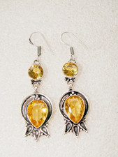 CITRIN  Edelstein Ohrringe  in