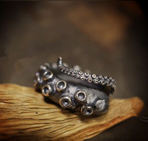 Kraken ring edelstahl - ring, damen