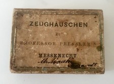 MUSEUMSOBJEKT :  Pressler’schen Messknecht, Messinstrument aus dem 19. Jhd  Etui
