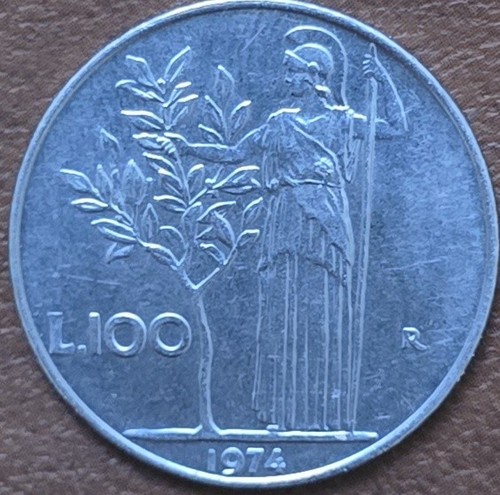 Italienische 100 lire münze - 100,