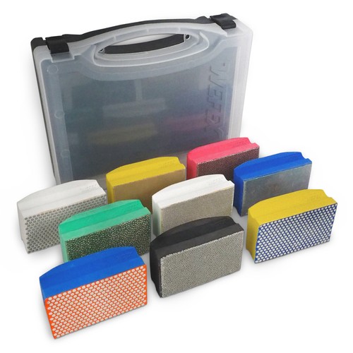 Diamant handschleifpad set - diamant,