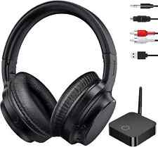 Funkkopfhörer für Fernseher kabellose TV Kopfhörer mit Ladestation Senioren