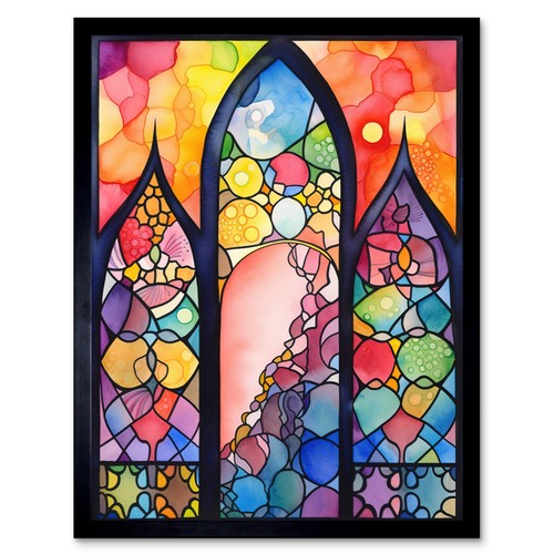 Stained glass window modern - glass,