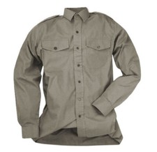 Original Britisches Militärhemd Stone Hemd Shirt mit langen Ärmeln Army Surplus