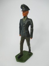 Große bemalte vollplastische Soldat Zinnfigur Altes Spielzeug