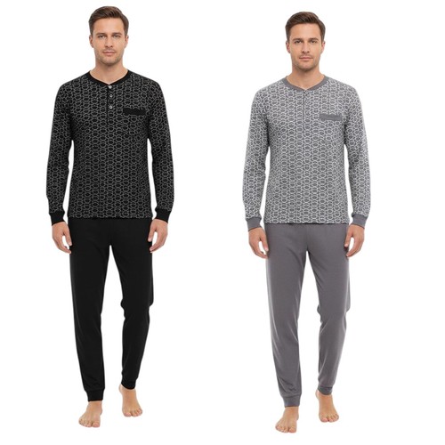 Herren pyjama baumwolle - herren,