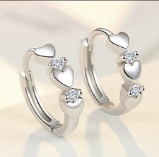 Ohrringe 925 silber - silber, creolen