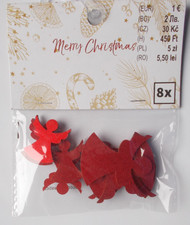 Streu - Deko 8 Engel Holz