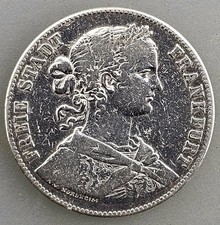 1 Vereinstaler von 1860 Freie Reichsstadt Frankfurt  in Silber - K1