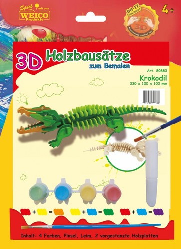 Holzbausatz zum bemalen - ,