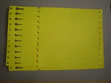 1000 große gelbe Etiketten - wetterfest - 22cm lang