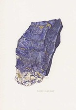 Lasurit Lapis lazuli Farbdruck