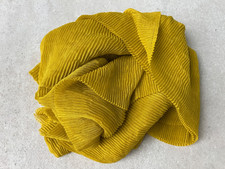 OPUS Schal Aplisi scarf gelb weich Plisseefalten groß 180 cm x 68,5 cm