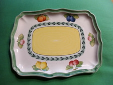 FRENCH GARDEN FLEURENCE Butterplatte 19,5 x 15 cm TOP-Zustand / 3 da / Villeroy