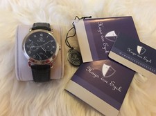 Hugo von Eyck Quarzuhr Lupus schwarz--Wie Neu