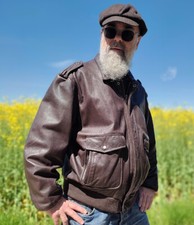 Lederjacke A2 von Schott Gr XL Fliegerjacke Bomberjacke Flightjacket Vintagejack