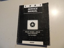 1991 Werkstatthandbuch service manual Dodge Ram Van / Wagon B100 B150 B250 B350