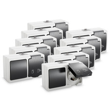 ABSINA 10x Aufputzsteckdose &