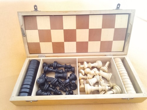 Schachspiel dame mit faltbarem - mit,