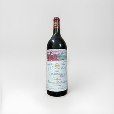 Leere Magnumflasche Mouton Rothschild 1989 – Präsentationsflasche 1,5 l, bemalt