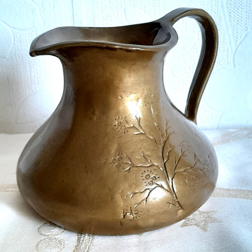 Kanne vintage massiv messing - vintage,
