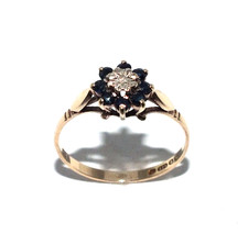 Damen 9ct Gelbgold Vintage