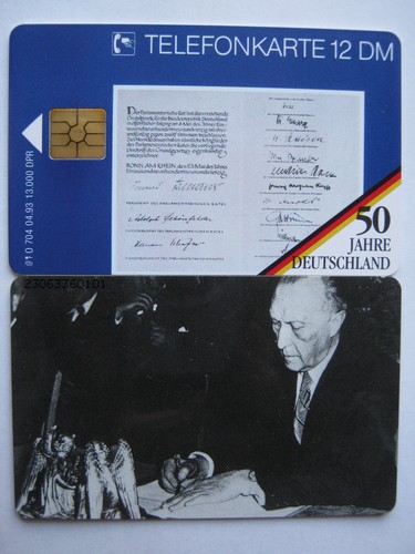 Telefonkarte jahre - 50,