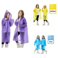 Kinder Wasserdicht Kapuzen Regenanzug Lange Regen Poncho Regenmantel Jacken