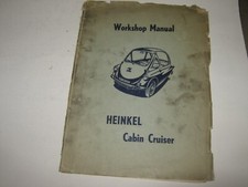 Heinkel Kabine Workshop Manual Cabin Cruiser englisch