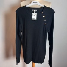 Schwarzer Strickpullover Damen