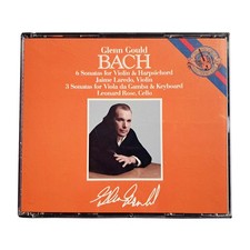 Bach 6 SONATAS FOR VIOLIN & HARPSICHORD Glenn Gould 2 CDs