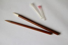 2 Japanische / Chinesische Pinsel für Tuschmalerei und Kalligraphie