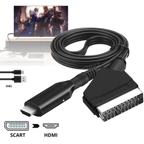 Scart hdmi adapter wandler - 1m, scart-hdmi